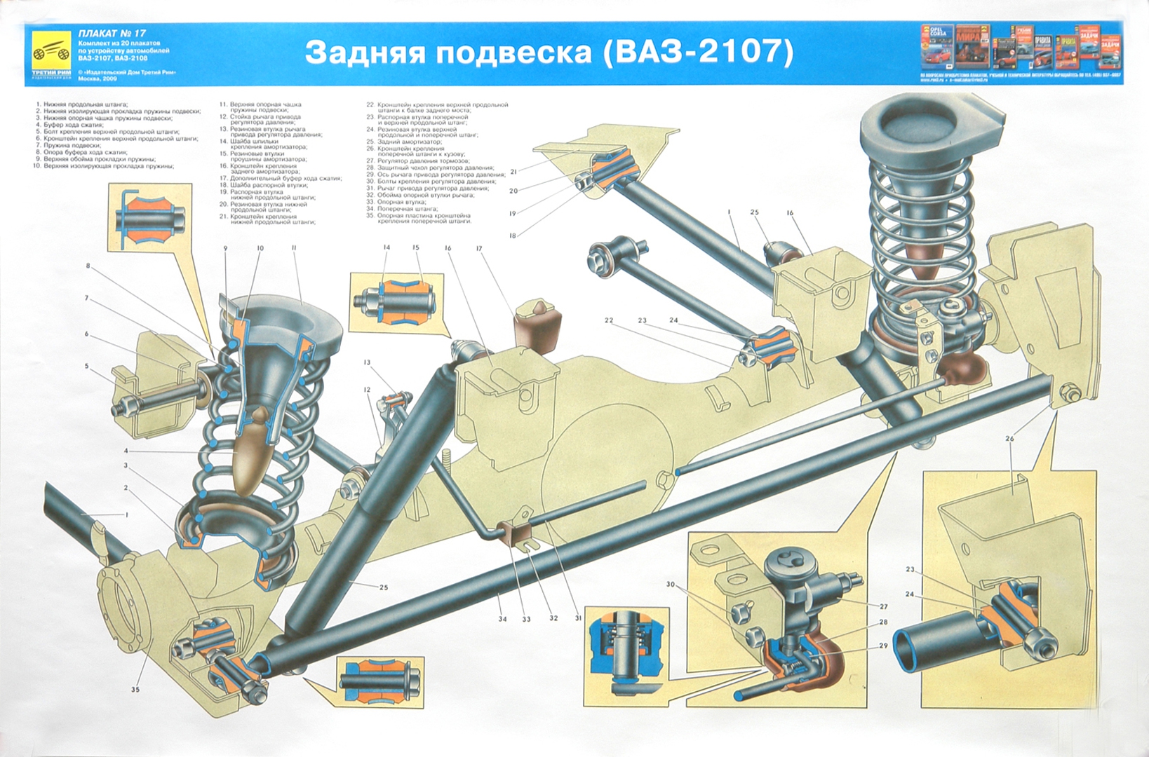 Подвеска ваз 2107 схема Книга: "Устройство автомобилей ВАЗ-2107, ВАЗ-2108 (комплект из 20 плакатов)". Ку