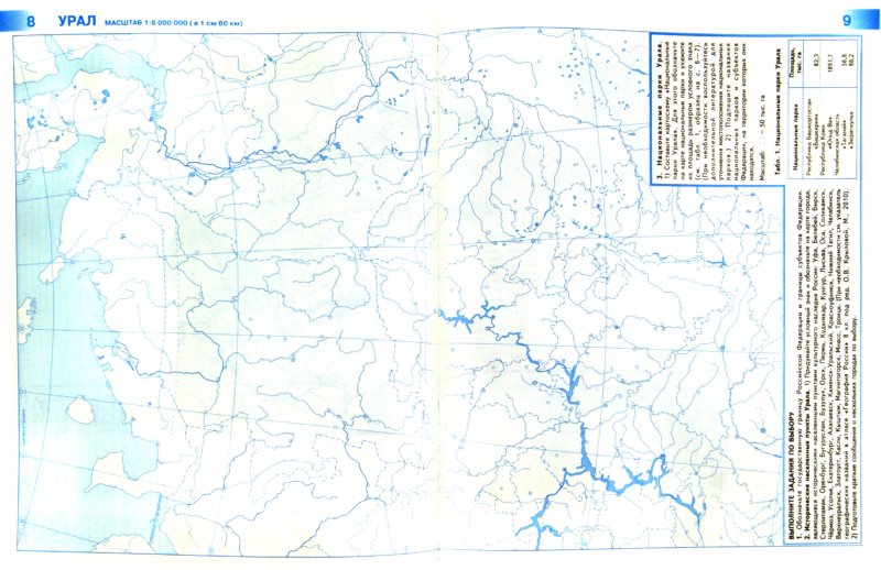 Контурные карты. География. 8 класс.