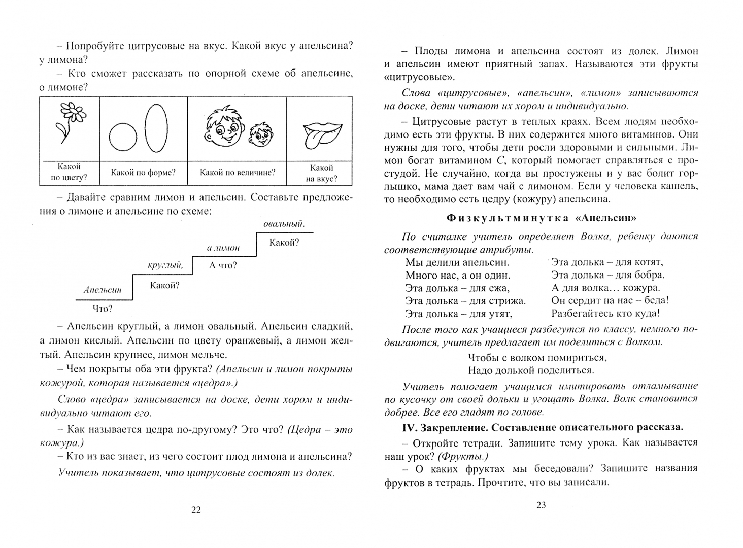 Конспект коррекционно развивающего занятия