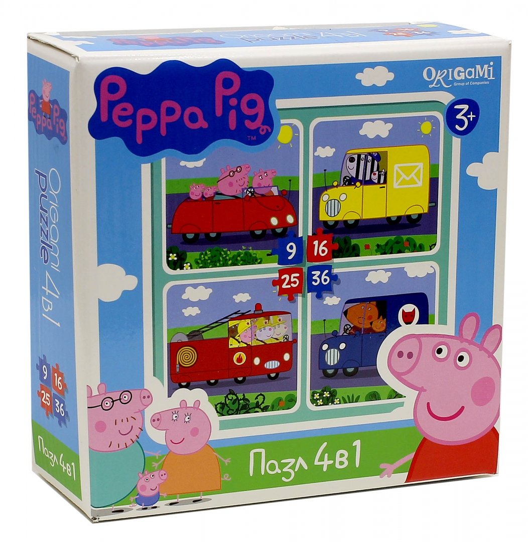 Умка свинка пеппа. Пазл 4в 1 peppa pig 9-16-25-36эл. Пазлы origami свинка пеппа. Пазлы со свинкой пеппой. Деревянный пазл с пеппой.